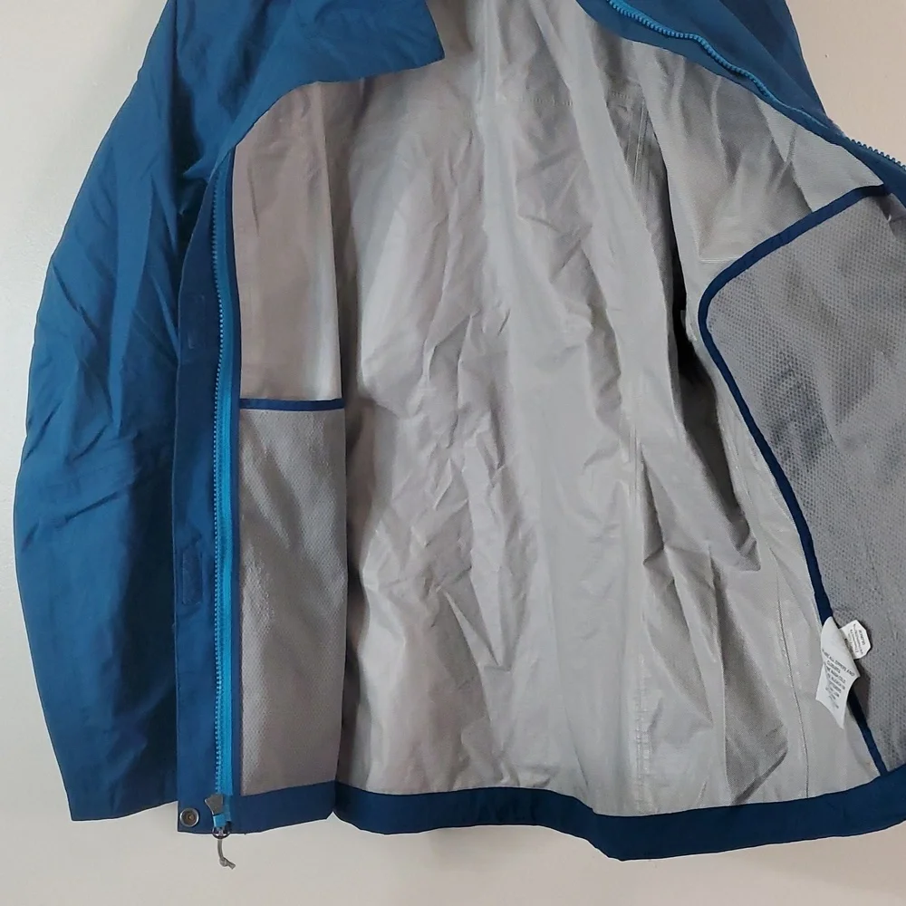 Rei Co-Op Peak 2.5L Rain Jacket Size Small Womens Blue/Green - Picture 9 of 15